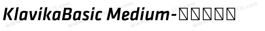 KlavikaBasic Medium字体转换